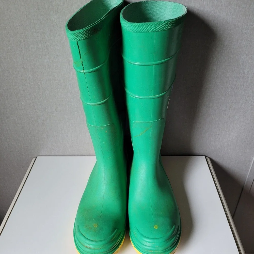 Onguard Hazmax Green Rubber Safety Boots - Steel Toe & Shank (Size 13)